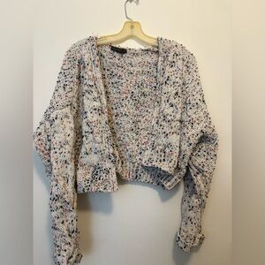 Chunky cardigan sweater